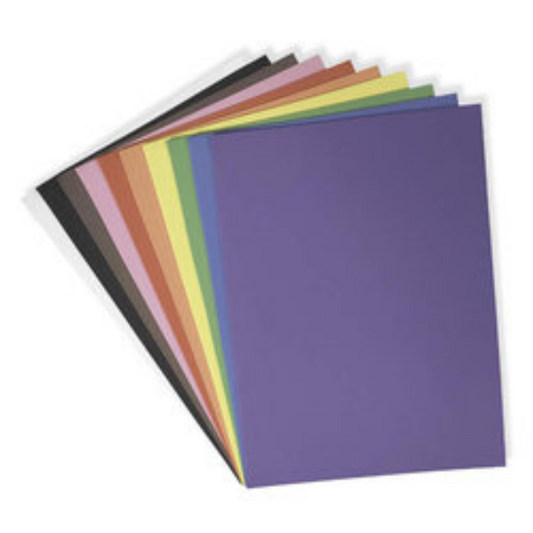 9" x 12" (2mm) Foam Sheets, Assorted Colours - 10 Pack