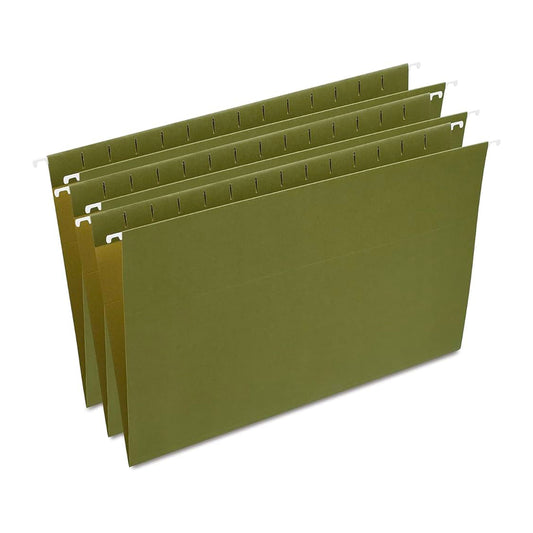 Green Hanging File Folders, Legal - Box of 25
