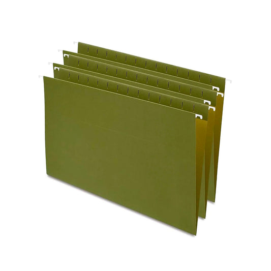 Green Hanging File Folders, Letter – Box of 25