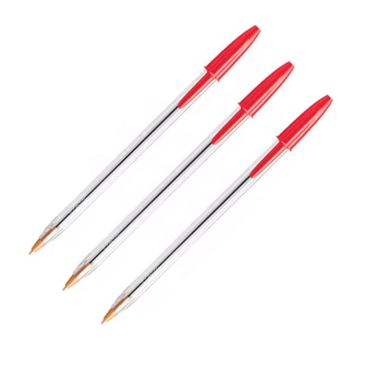 Ballpoint Stick Pen, Medium - Red