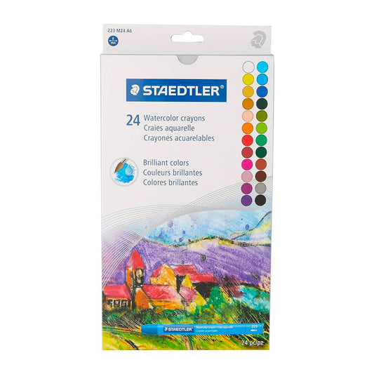 Karat Watercolour Crayons, Watersoluble - Set of 24