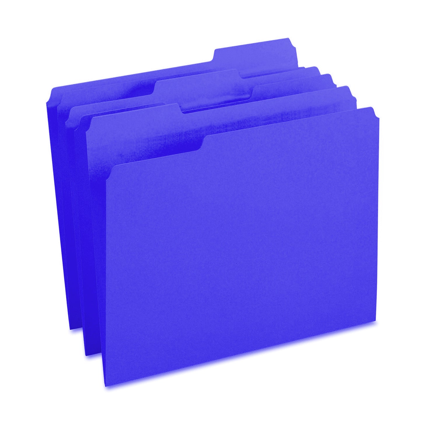 Blue Legal File Folders 1/2 Cut 100 Per Box 1 STRAIGHT CUT FILE FOLDERS ...