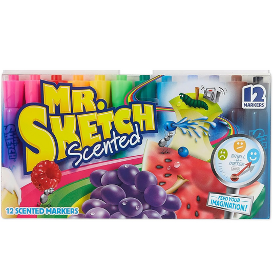 Mr.Sketch Scented Chisel Tip Markers - 12 Assorted