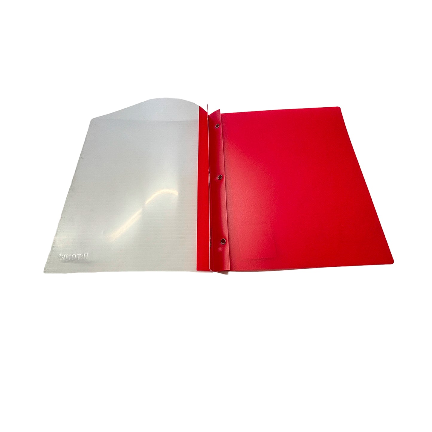 Poly Duo Tang with clear front cover