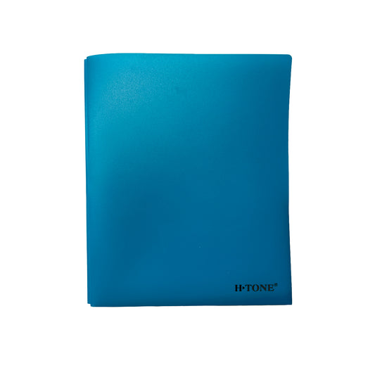 POLY Twin-Pocket Portfolio With Tangs - Blue