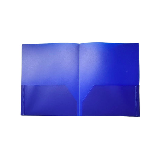 POLY Twin-Pocket Portfolios - Blue