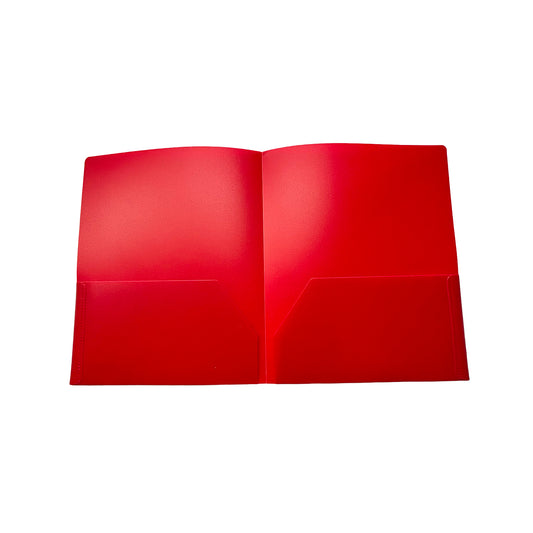 POLY Twin-Pocket Portfolios - Red