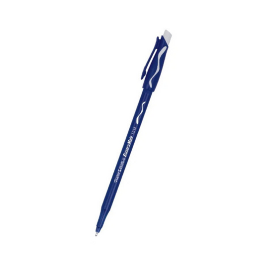 Paper Mate Erasermate Ballpoint Pen, Medium - Blue - 3 Pack