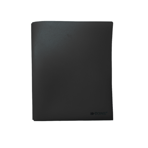 POLY Twin-Pocket Portfolio With Tangs - Black