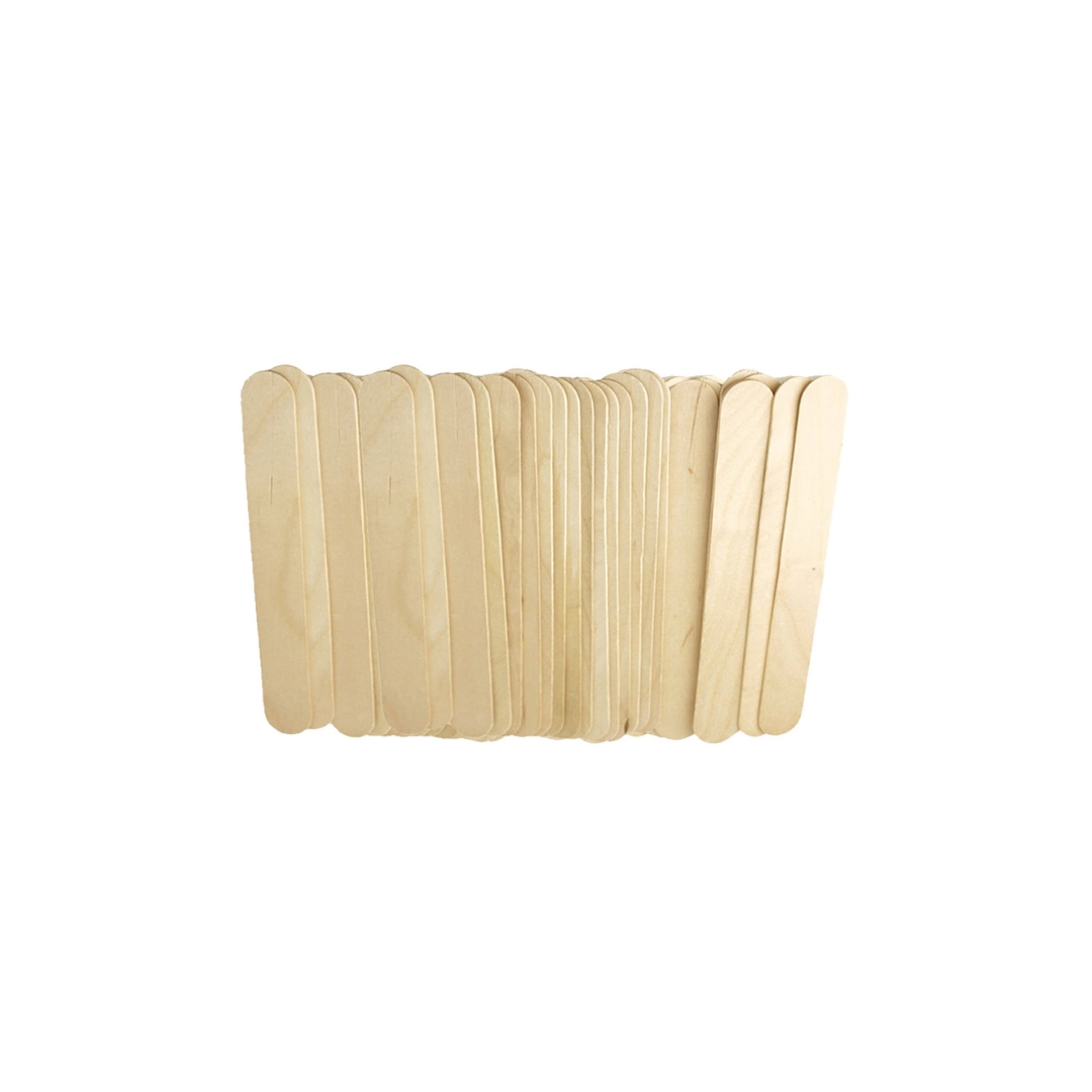 6" x 3/4" Jumbo Natural Wood Craft Sticks - 500 Pack