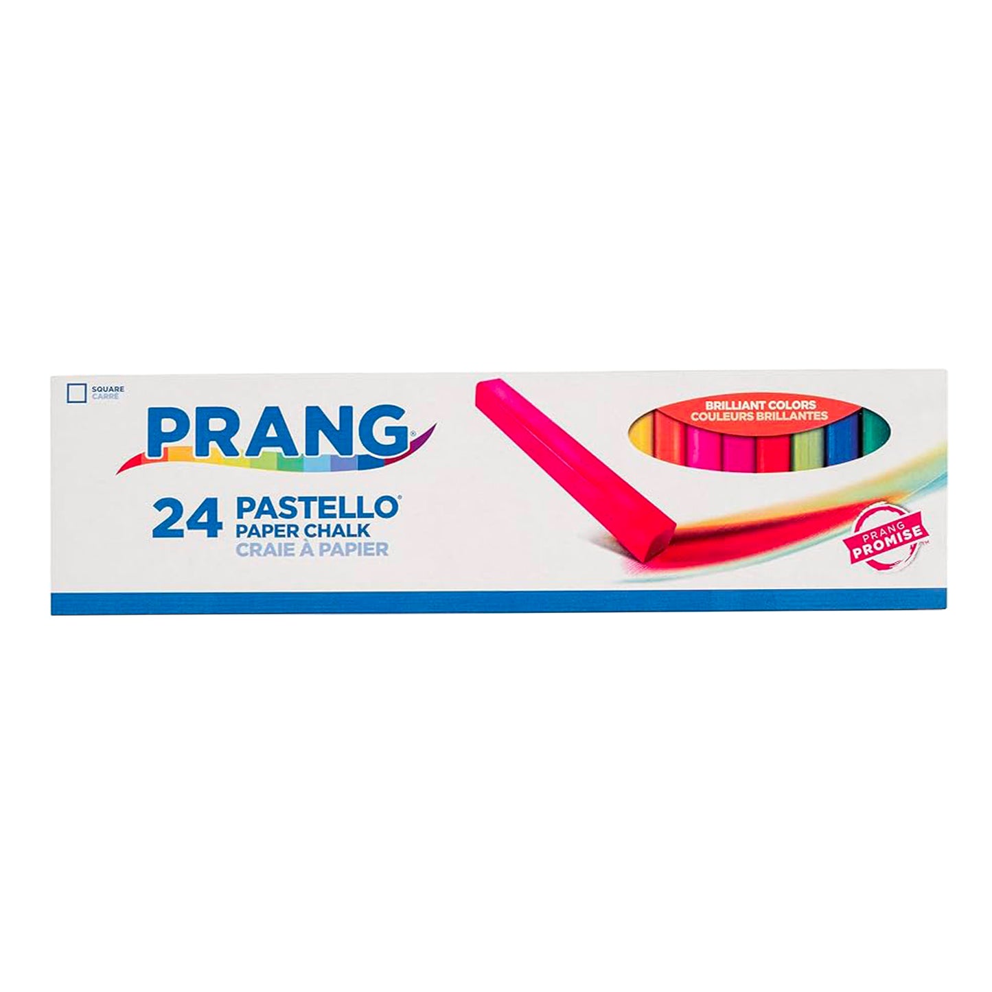 Prang Pastello Square Chalk Pastels, Assorted Colours