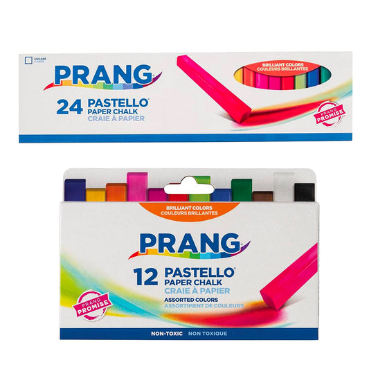 Prang Pastello Square Chalk Pastels, Assorted Colours