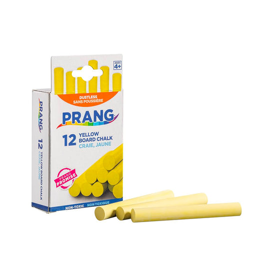 Prang Yellow Dustless Chalk – 12 Pack