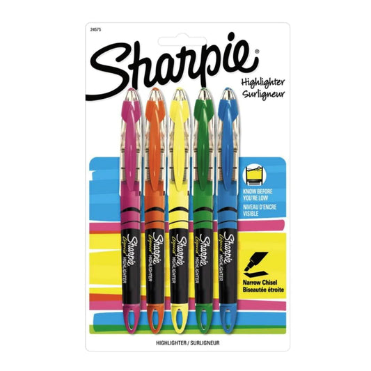 Sharpie "Accent" Liquid Pen Style Highlighter - 5 Assorted