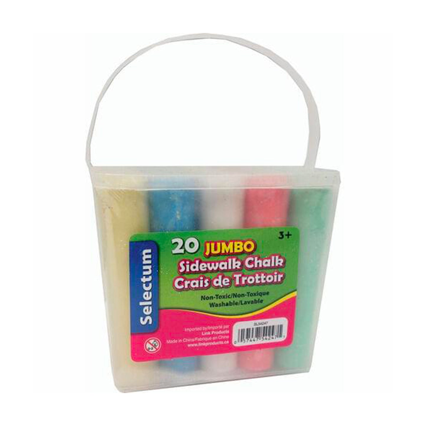 Sidewalk Chalk - 20 Assorted Colours