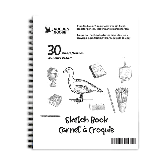 11" x 14" Golden Goose Sketch Book Top Coil - 30 Sheets