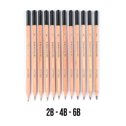 Sketching Pencils - 2B, 4B, 6B