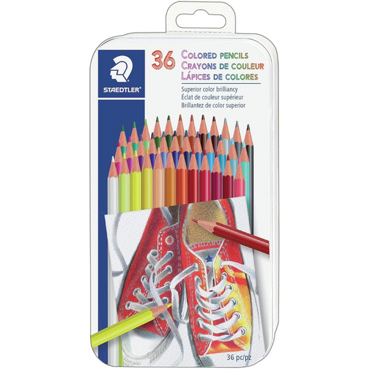 Staedter Pencil Crayons - Assorted - Pack of 36