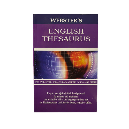 Webster’s English Thesaurus – 256 Pages
