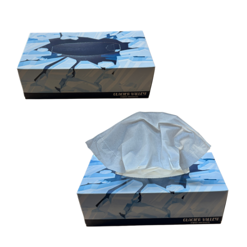 Glacier View Facial Tissue, 3 Ply - Box of 100