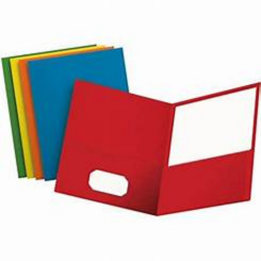 Bulk Box Of Twin-Pocket Portfolios—50 Assorted