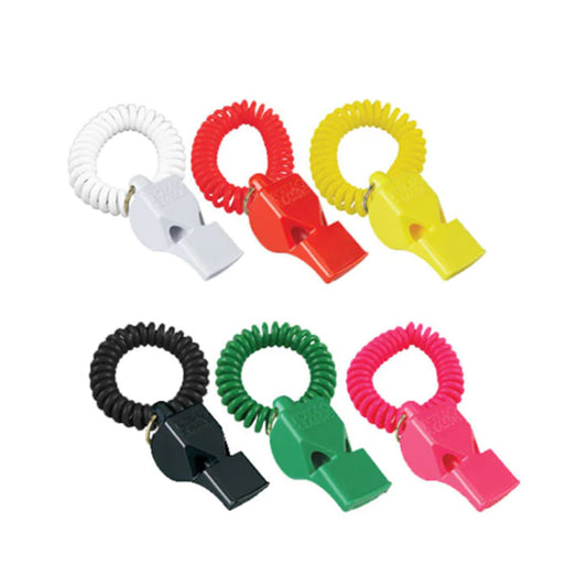 Whistle With Wrist Coil - Assorted Colours