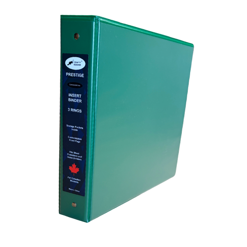 1” Prestige "Customizer" Hard Cover, Binder - Green