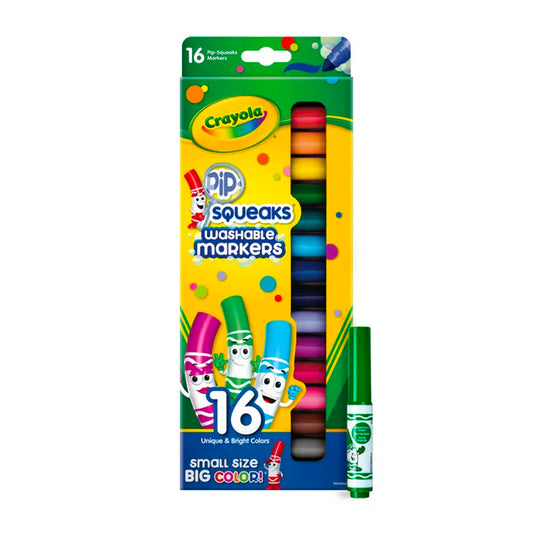 Crayola Pip Squeak Broad Tip Markers - 16 Assorted