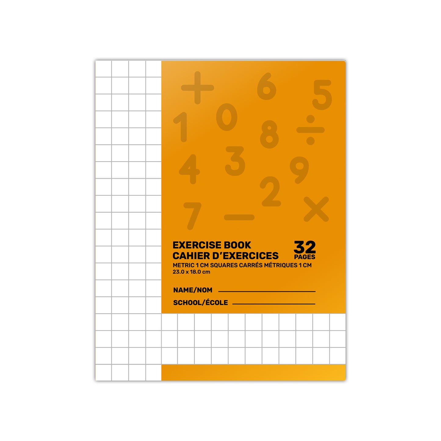 9" x 7" Graph Exercise Book - 32 Page