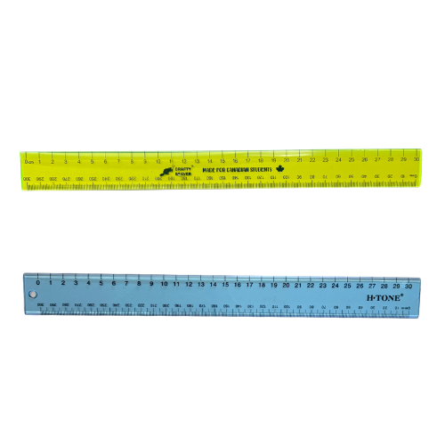 30 cm/mm Crafty Beaver Plastic Ruler