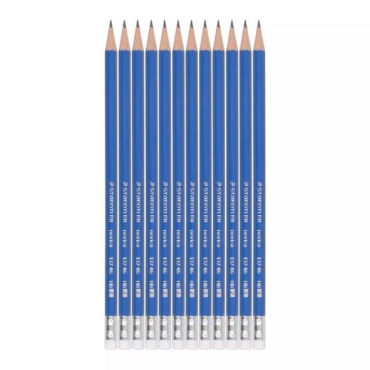 Staedtler HB Blue Pencils With White Eraser - Pack of 80