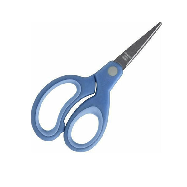5" Bazic/H-Tone Soft grip scissors, sharp tip