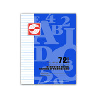 9" x 7" interlined exercise books - 72 pg.