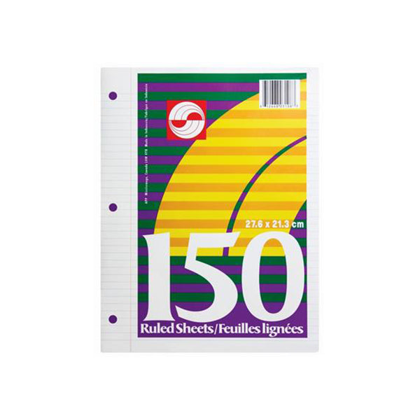 Lined refill paper - 150 sheets