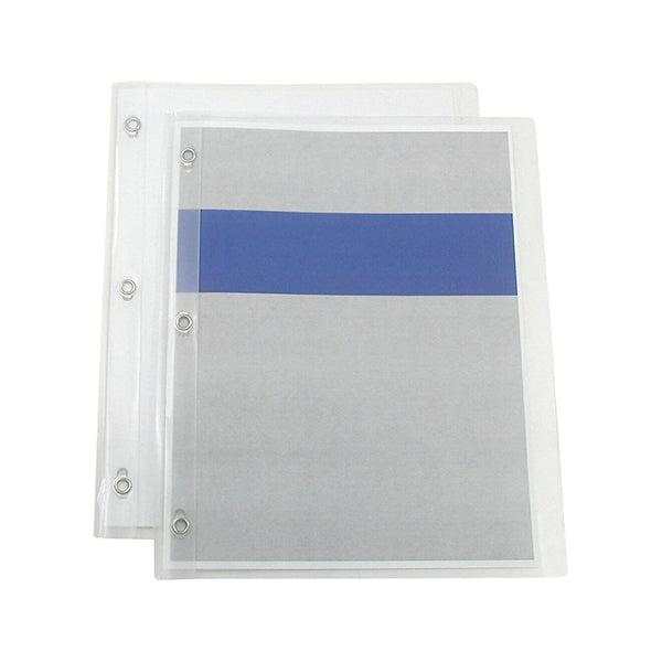 POLY 3-Tang Clear Front Report Covers - Clear