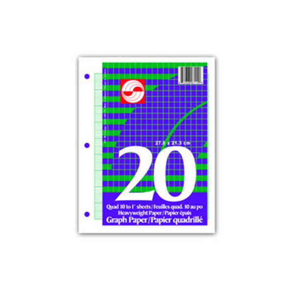Quad(Graph) 10:1 refill paper - 20 sheets