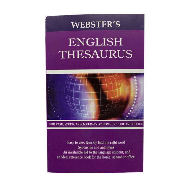Webster's English Thesaurus - 256 pgs