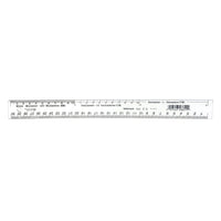 30 cm flex. transparent plastic ruler(cm, dm & mm gr)